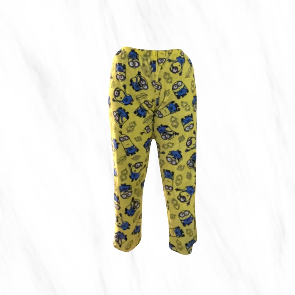 Yellow minion pajama pants